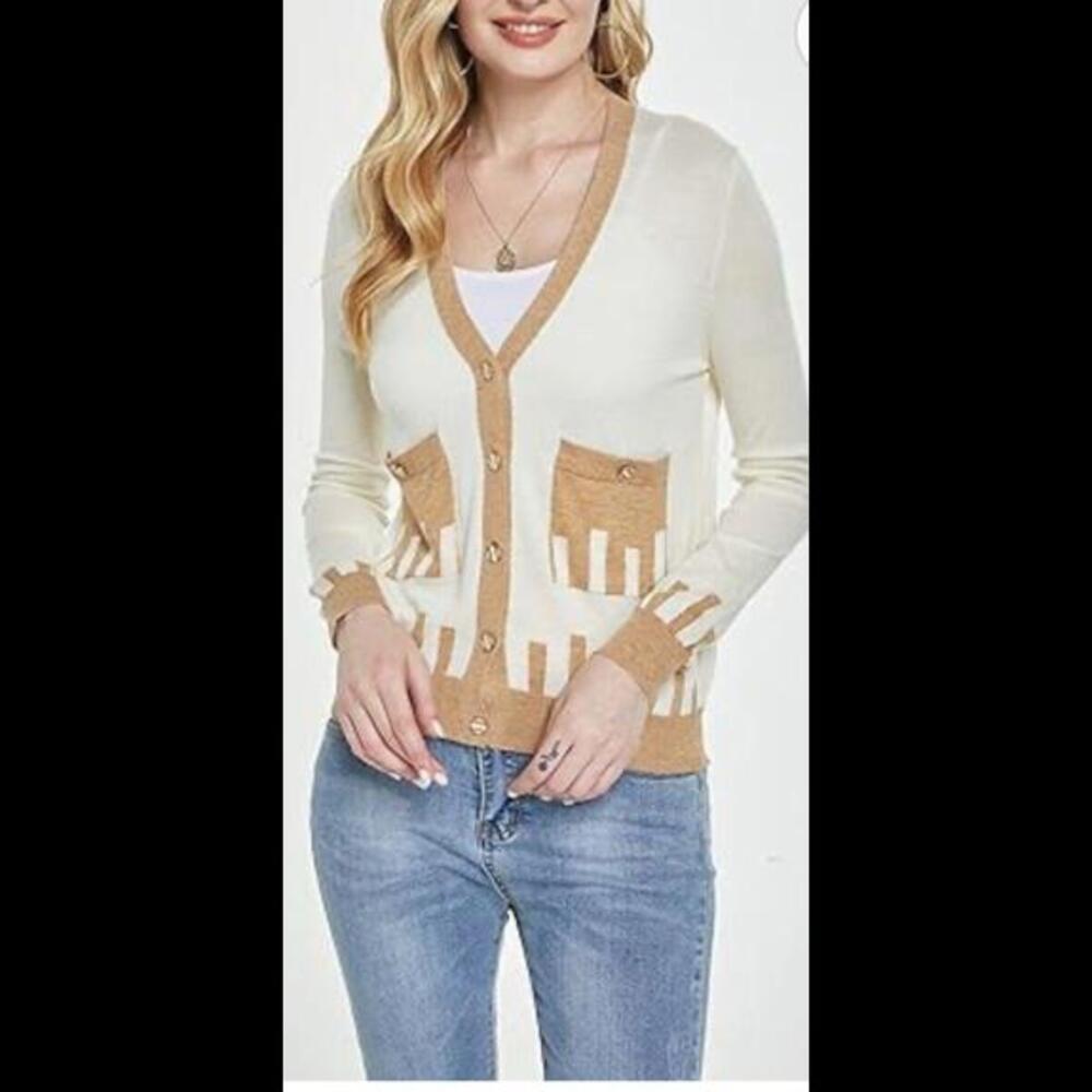 Sweater By Claudia Aspen Cloud Sweater Off White/Beige New With Tags